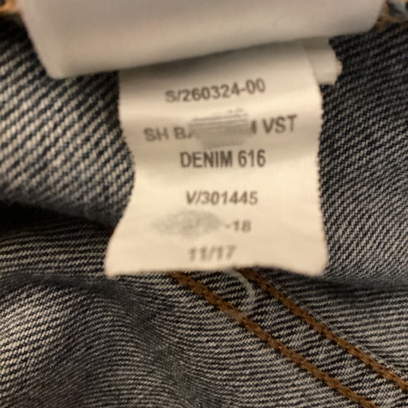 Gap Kids GAP FOR GOOD Denim Girls Jean Jacket Coat Vest  Blue - Picture 9 of 9